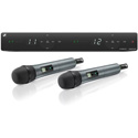 Sennheiser XSW 1-825 DUAL-A 2-channel Wireless Dual Vocal Set with Receiver & 2) Handheld Mics - 548-572 MHz