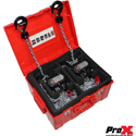ProX  XT-MCH1TX2-30FT Set of Two 1-Ton Manual Chain Hoists w/ 30 Foot Chain For Stage & Set Rigging