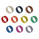 NEUTRIK XXR-0 Colored Ring for X-Series Cable Ends - Black - 10 Pack