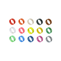 Photo of NEUTRIK XXR-5-NEO Colored Ring for X-Series Cable Ends - Glow in the Dark Neon Green - 10-Pack