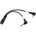 Photo of Hosa YMM-492 Y-MFS-2MP Dual 3.5mm Mini Right Angle Male to 3.5mm Stereo Female Air Travel Headphone Adapte