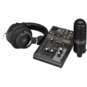 Photo of Yamaha AG03MK2 LSPK 3-Channel Mixer Streaming Package with YCM01 Condenser Mic & YH-MT1 Studio Headphones - Black