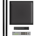 Yamaha UC ADECIA Ceiling Bundle RM Ceiling Mic - White - RM Audio Processor - Network Switch & 2 Black Speakers - Dante