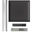 Photo of Yamaha UC ADECIA Ceiling Bundle RM Ceiling Mic - Black - RM Audio Processor - Network Switch & 2 Speakers - White -Dante