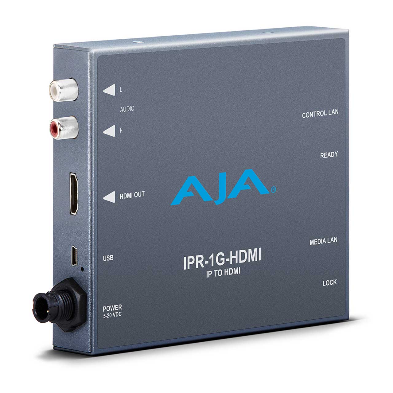 AJA IPR-1G-HDMI JPEG 2000 IP Video and Audio to HDMI Mini Converter