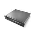Adam Hall 874E02 ERGO Series 19-Inch 2RU Steel Rack Drawer with Snap-Lock Function - 22lb Capacity