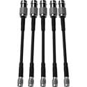 AJA HD-BNC-CABLES Pack of 5 HDBNC To BNC Pigtails for KONA 5 / Corvid 44 12G & HDR Image Analyzer 12G