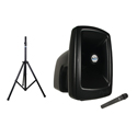 Anchor 511100 MegaVox 2 Battery Powered PA System with AnchorLink Wireless Handheld Mic and Heavy Duty Speaker Stand