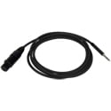 Bittree BPCXF4800-110 XLR Female to 1/4-Inch TT Bantam Longframe Patch Cable - 110 Ohm - 48-Inch - Black