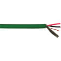 Belden 1800F Flexible CL2R-rated Single Pair Shielded AES/EBU 110 Ohm Digital Mic Cable Str BC 24 AWG - Green - 1000 Ft