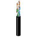 Belden 7883A Riser/CMR CAT6 Ethernet Patch Cable 4-Pair U/UTP PVC Jacket BC 24 AWG - Black - 1000 Foot