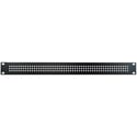 Hammond  PPFS Series 1RU Perforated 16-Gauge Steel Rack Panel - Fits Standard EIA-compliant Rails - Matte Black - TAA