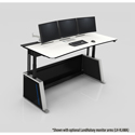 LundHalsey Visionline AIR 24/7 Command & Control Height Adjustable Console - Large / 83 Inches Wide - Assembly Required