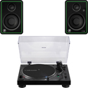 Audio-Technica AT-LP120XBT-USB-BK Direct-Drive Turntable Bundle with Mackie CR3-XBT Multimedia Monitors with Bluetooth