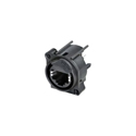 Neutrik NE8FAV-ESD RJ45 etherCON Receptacle - A-Series Horizontal PCB Mount - Asymmetric Non-Metallic Push Tab - Black