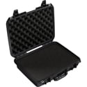 Pelican 1505 IP67 Rated Air Case with Foam - Stainless Steel Padlock Protectors - Black