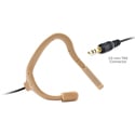 Point Source Audio EO-7Lh-TRS EMBRACE High-Sensitivity Omni On-Ear Lav Mic with 3.5mm TRS for 2.4GHz Wireless - Beige