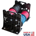 Rack-A-Tiers 2.0 Wire and Cable Dispenser with Built-in Hex Nuts - Up to 34 Inch Wire Reels - 300lb Capacity - Set of 2