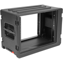 SKB 1SKB-R8SW 8U Shallow Roto-Molded Rack Case with Wheels and Handle